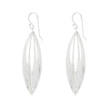 Silver Lantern Flower Earrings