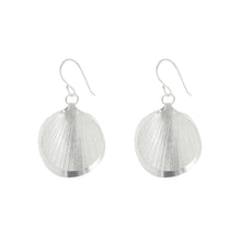 Load image into Gallery viewer, Silver Large Double Shell Earrings