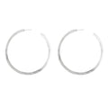 Silver Large Hoop Earrings