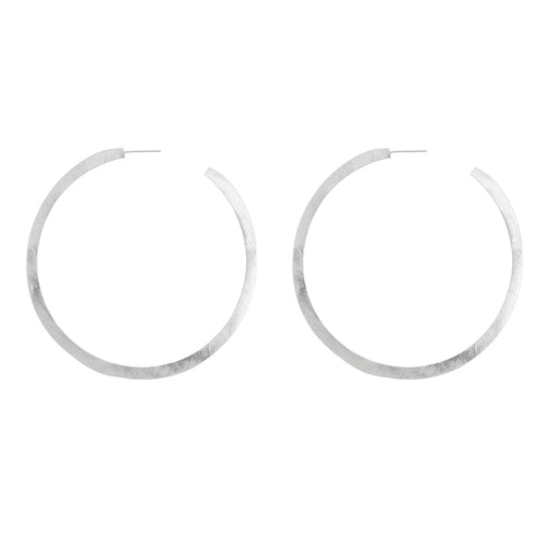 Silver Large Hoop Earrings