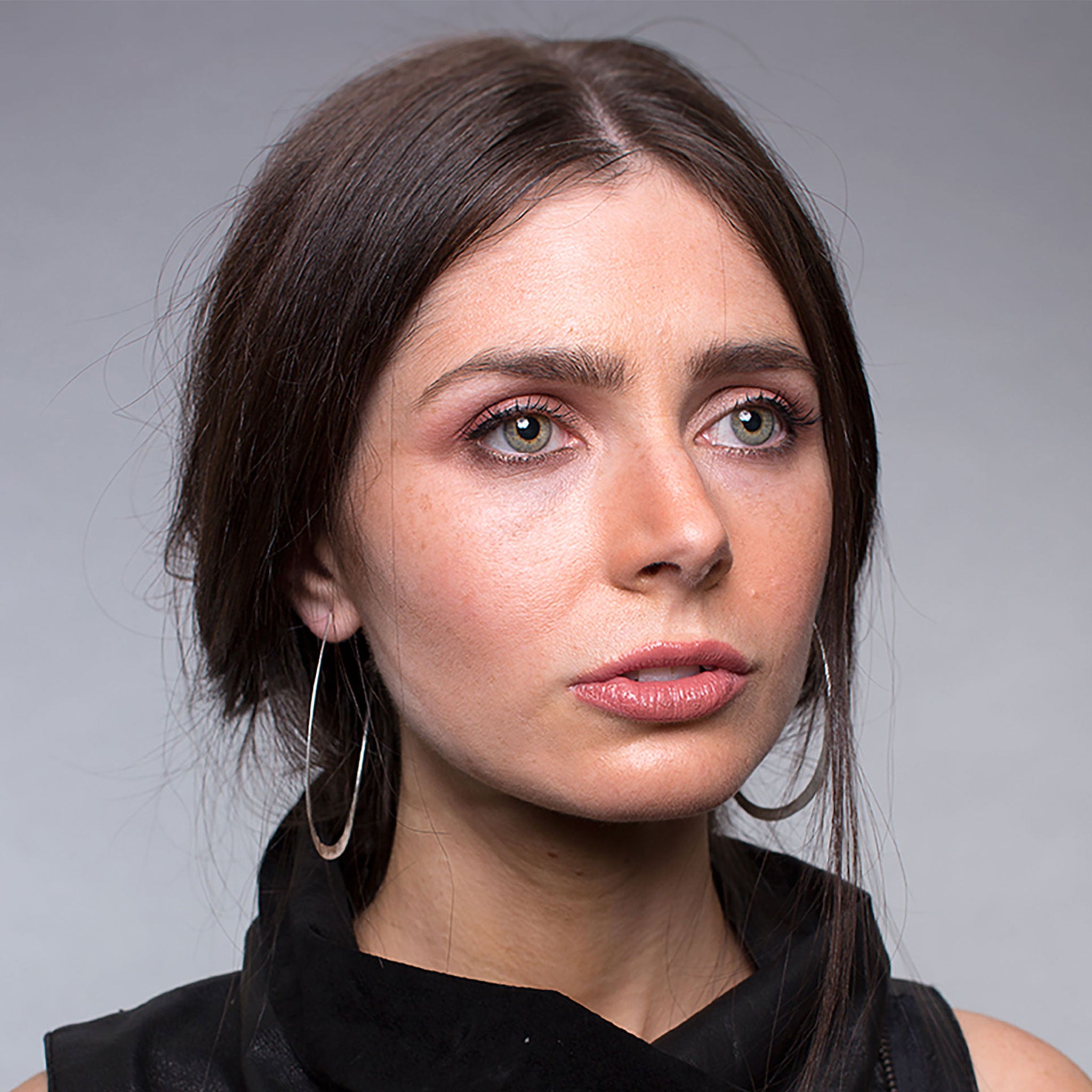 Silver Large Hoop Earrings