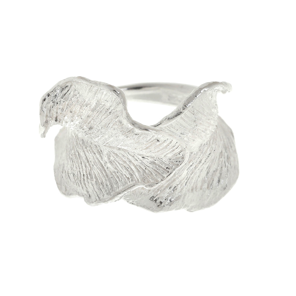 Silver Leaves Ring