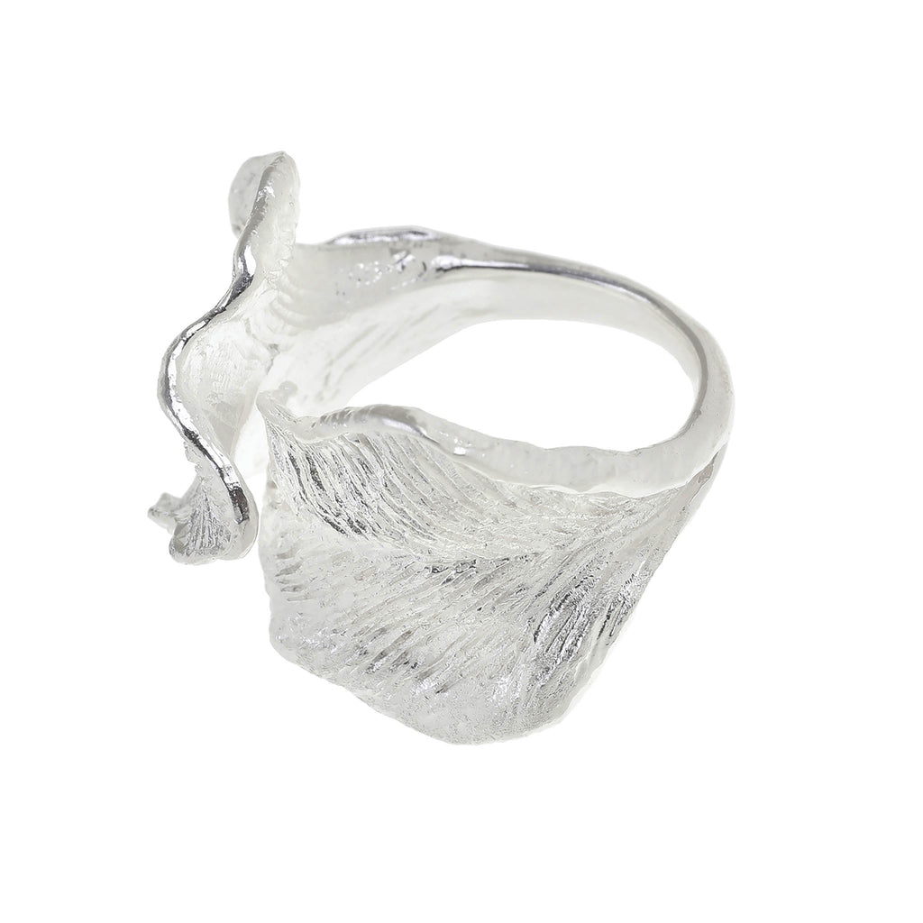 Silver Leaves Ring