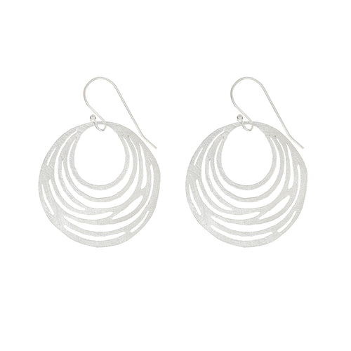 Silver Oval Earrings