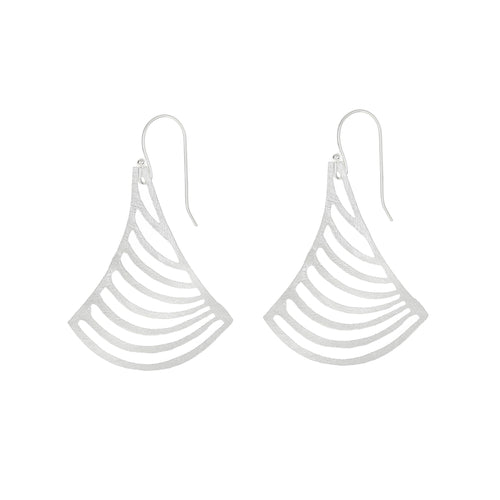 Silver Pear-Shaped Earrings