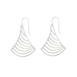 Silver Pear-Shaped Earrings