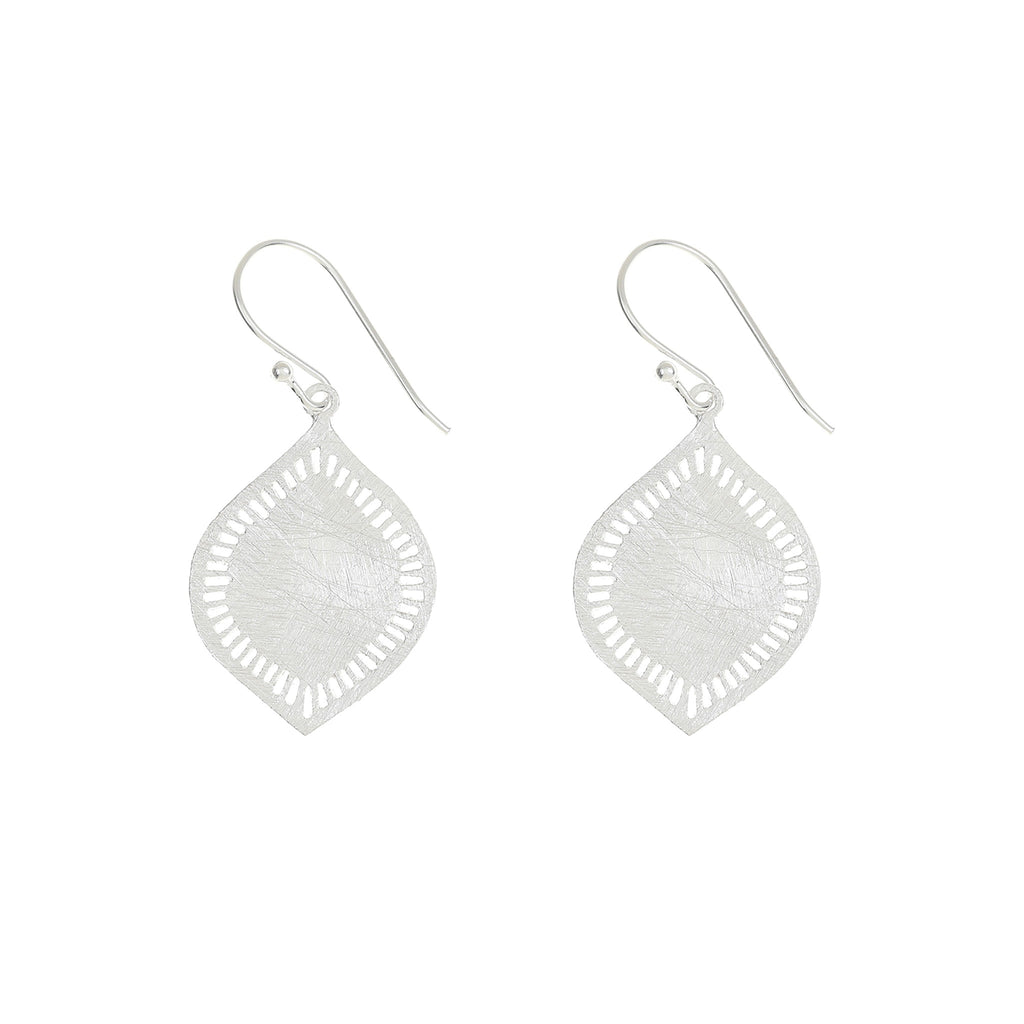 Silver Plain Tear Drop Earrings