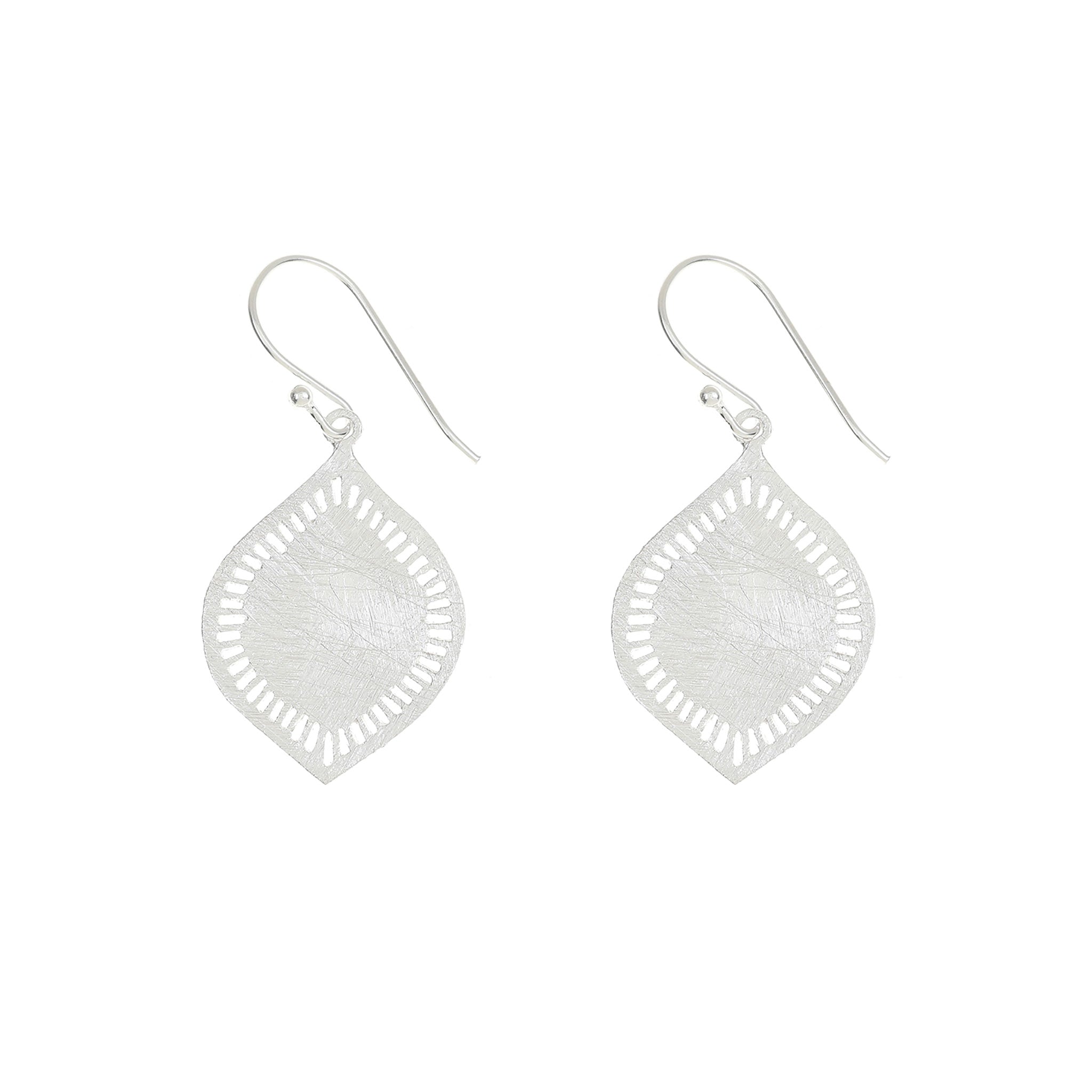 Silver Plain Tear Drop Earrings