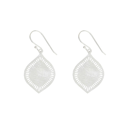 Silver Plain Tear Drop Earrings