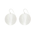 Silver Plain Wavy Circle Earrings