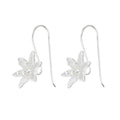 Silver Small Lily Flower Earrings