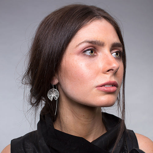 Silver Sphere Earrings