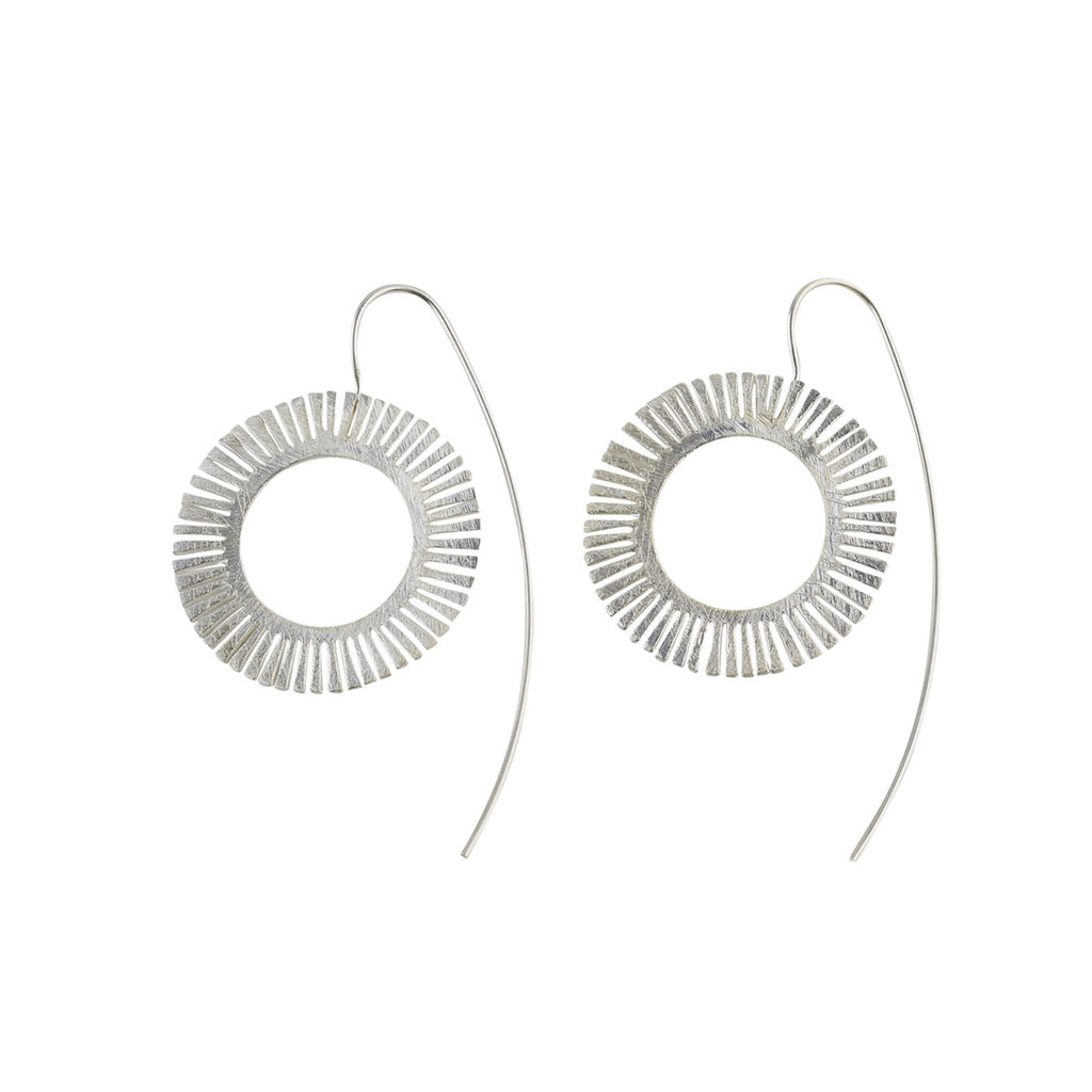 Silver Sun Earrings