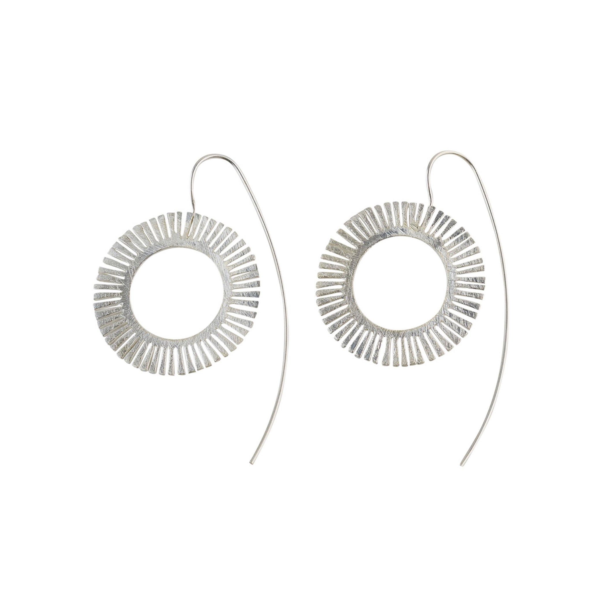 Silver Sun Earrings