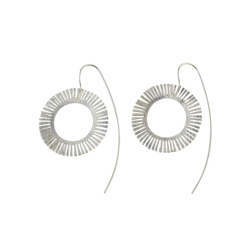 Silver Sun Earrings