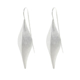 Silver Tear Drop Ivy Leaf Earrings