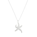 Silver Textured Starfish Pendant