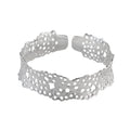 Silver Thin Coral Bangle
