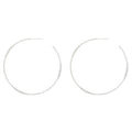 Silver Thin Hoop Earrings