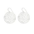 Silver Tree of Life Inspired Earrings