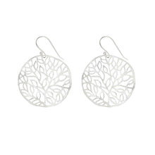 Load image into Gallery viewer, Silver Tree of Life Inspired Earrings