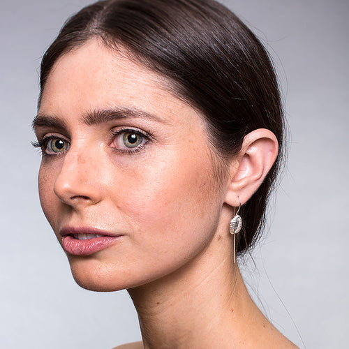 Silver Trivia Shell Earrings