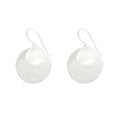 Silver Two Plain Circles Earrings
