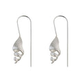 Silver Unicorn Shell Earrings