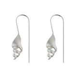 Silver Unicorn Shell Earrings